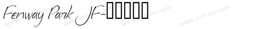 Fenway Park JF字体转换